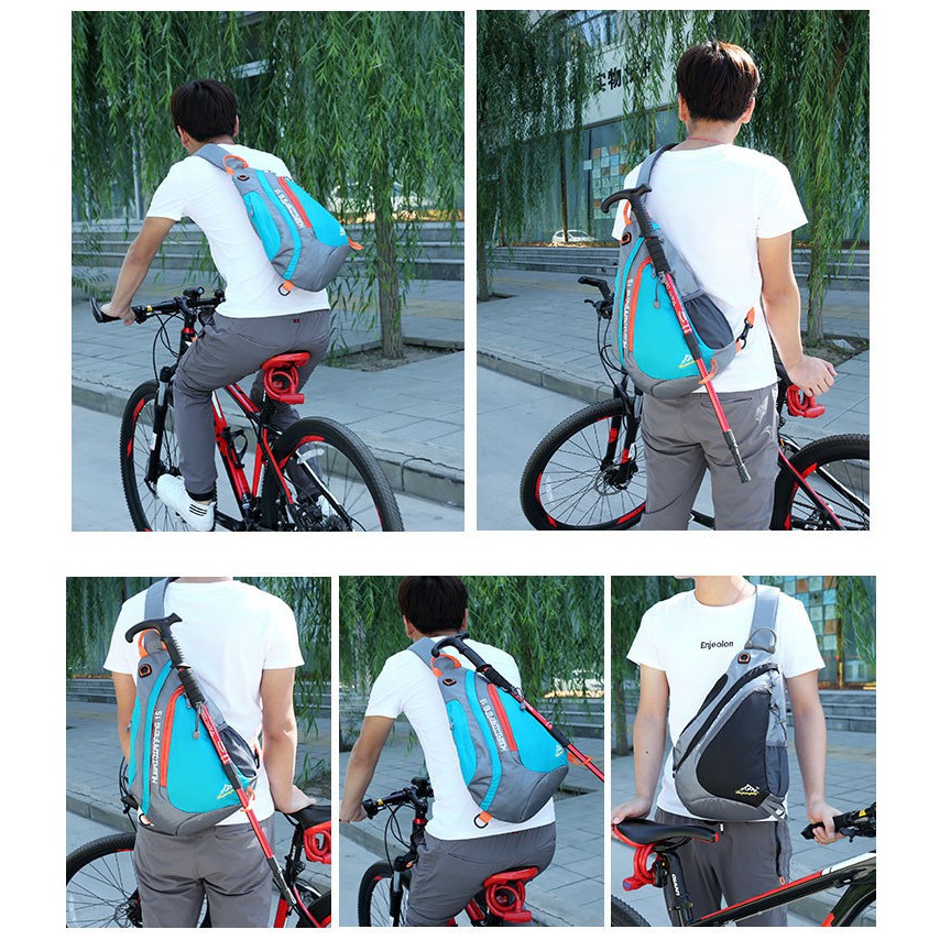 Túi Messenger đeo chéo 1 Quai thể thao chống nước cho Nam và Nữ