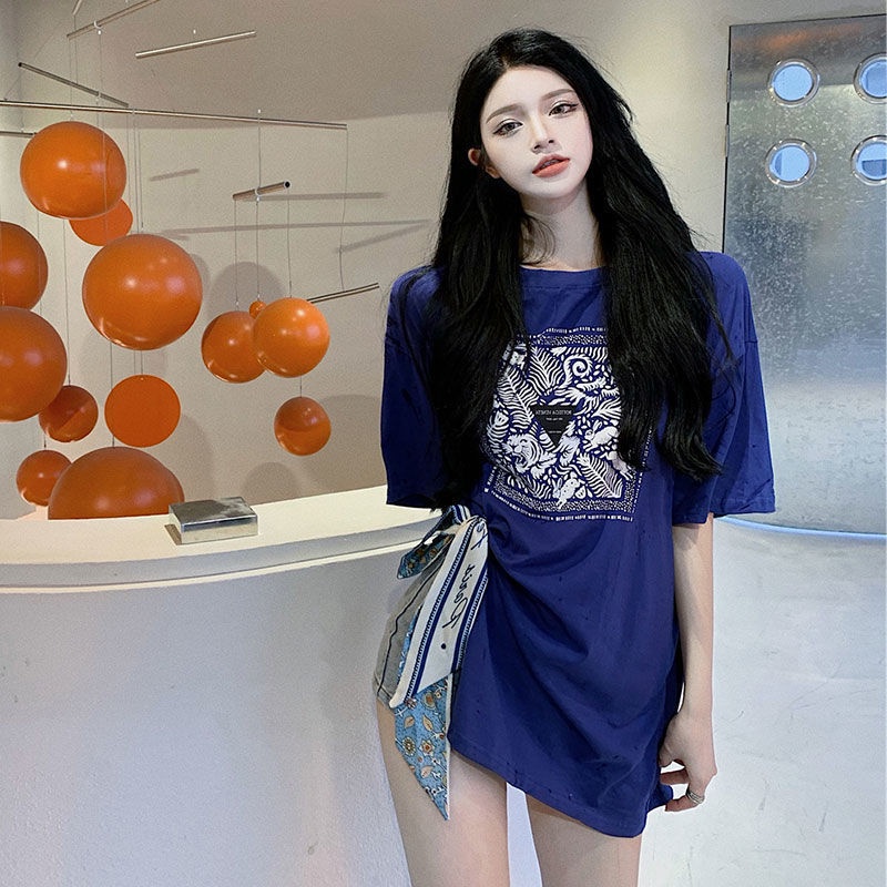 Áo thun form rộng áo giấu quần freesize dễ thương - Gấu Thỏ House