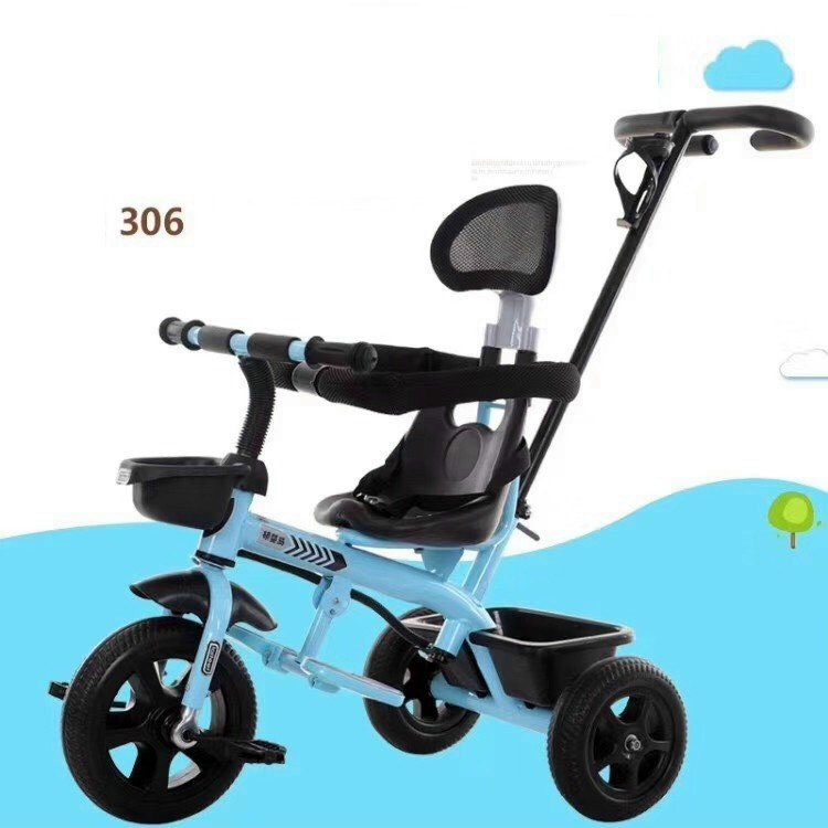 XE ĐẨY 3 BÁNH 306 MÀU XANH CHO BÉ