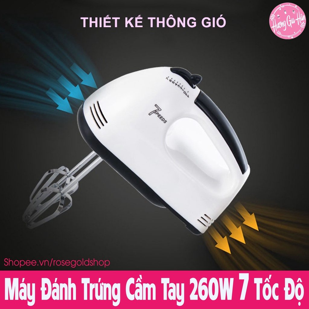 Máy Đánh Trứng Cầm Tay Scarlett 260W 7 Tốc Độ Kèm 2 Que Đánh Trứng, 2 Que Đánh Bột