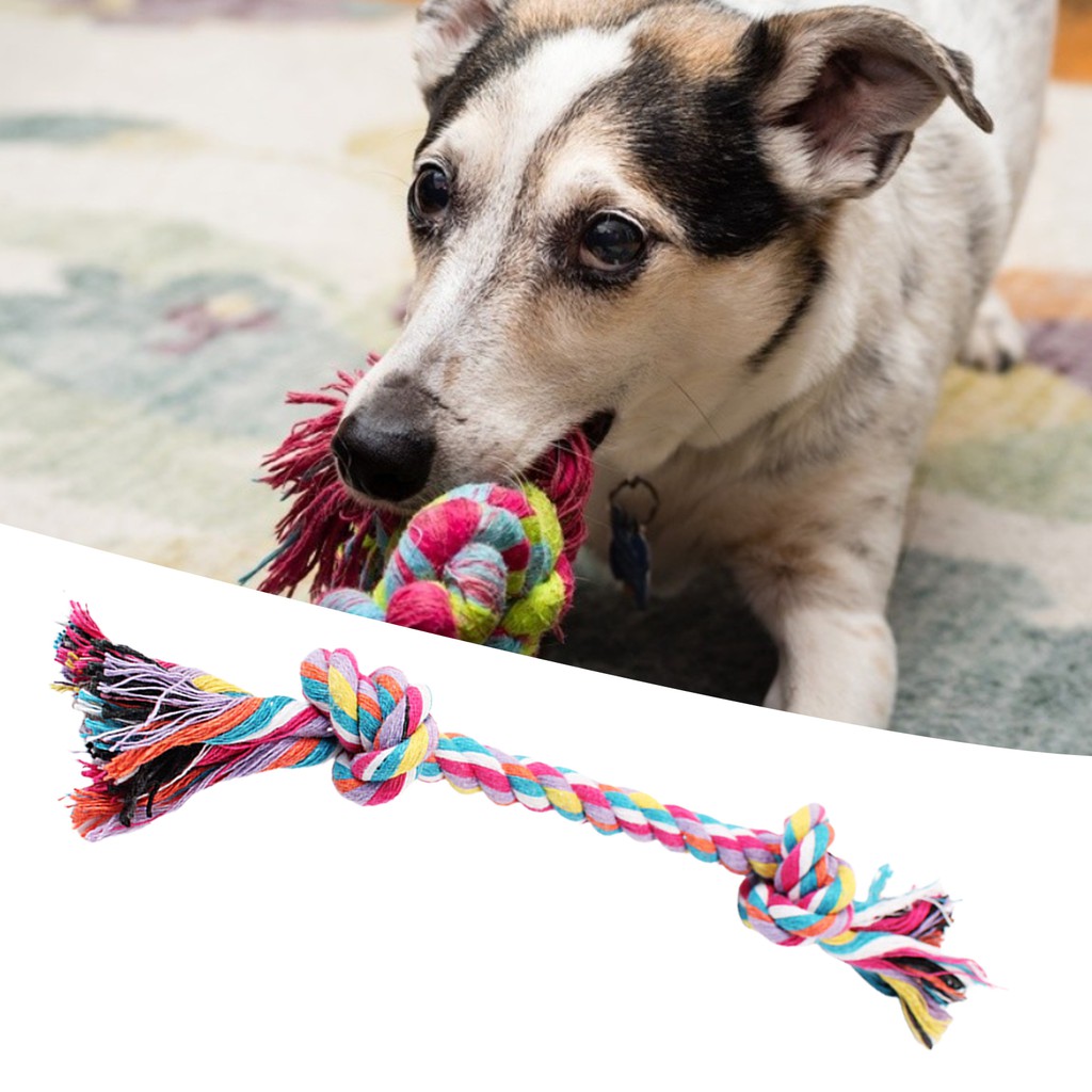 Đồ chơi gặm bằng dây cotton dùng làm sạch răng cho thú cưng
