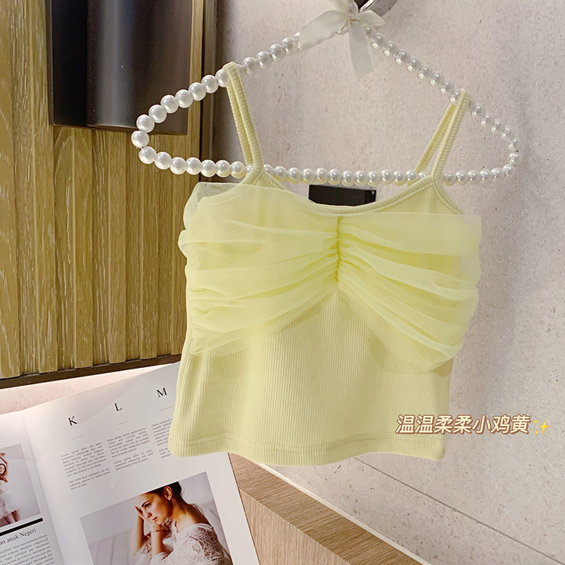 Áo Hai Dây Trơn Màu Xinh Xắn Theo Phong Cách Hàn Quốc Dành Cho Nữ 2021