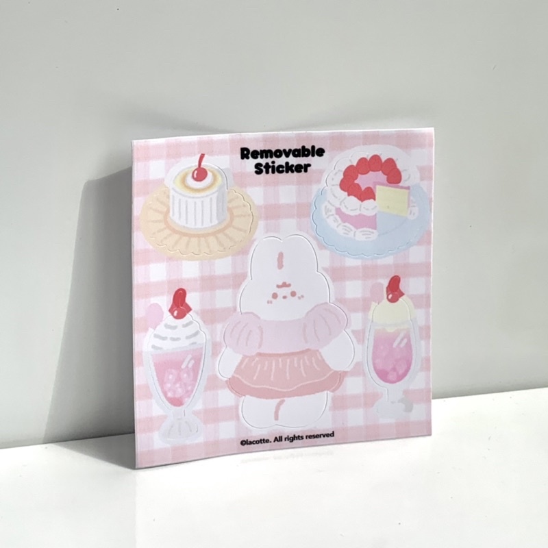 La Cotte | Sticker removable có thể sử dụng lại nhiều lần 🐰🎂