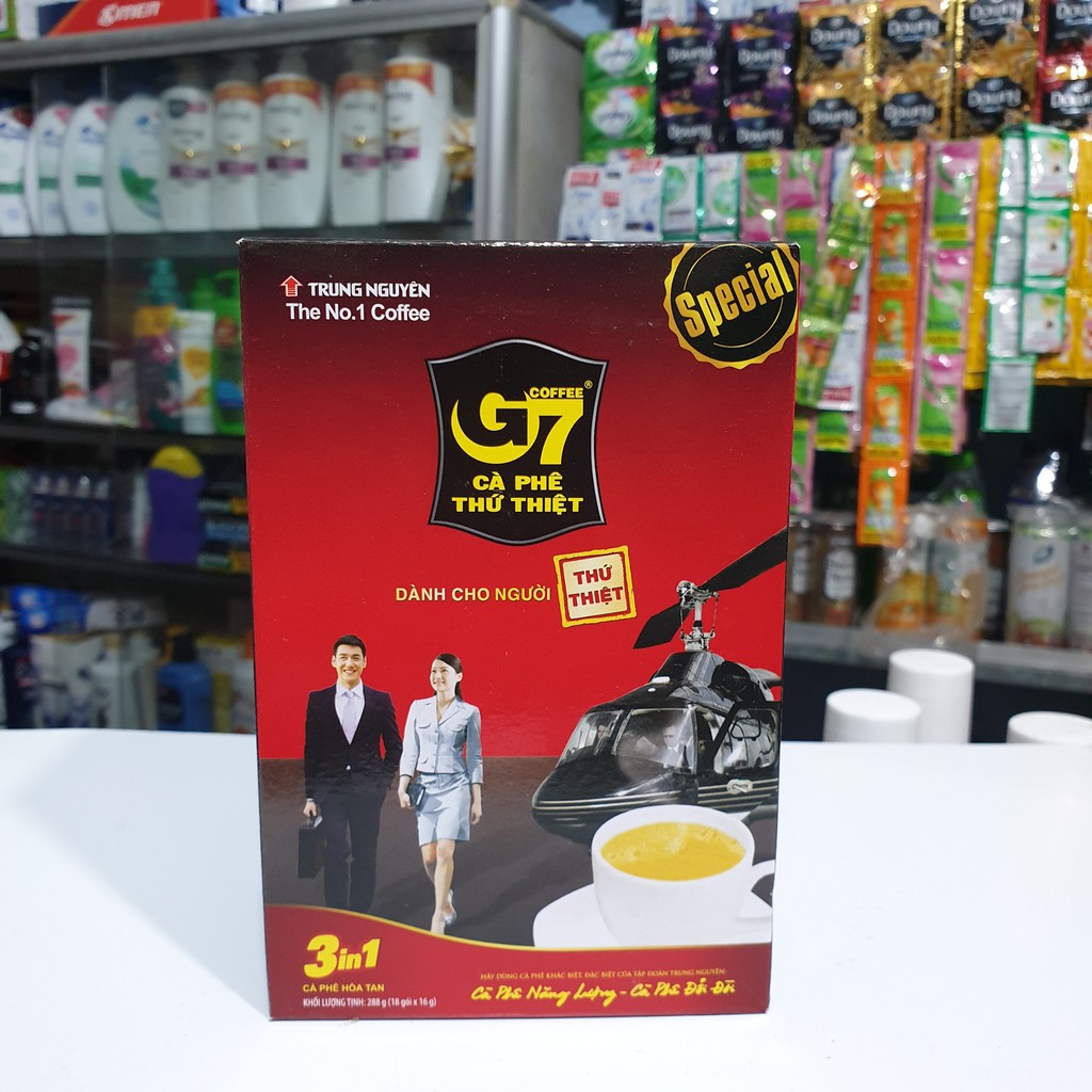 CÀ PHÊ -  COFFEE G7 THỨ THIỆT HỘP 18 GÓI * 16G