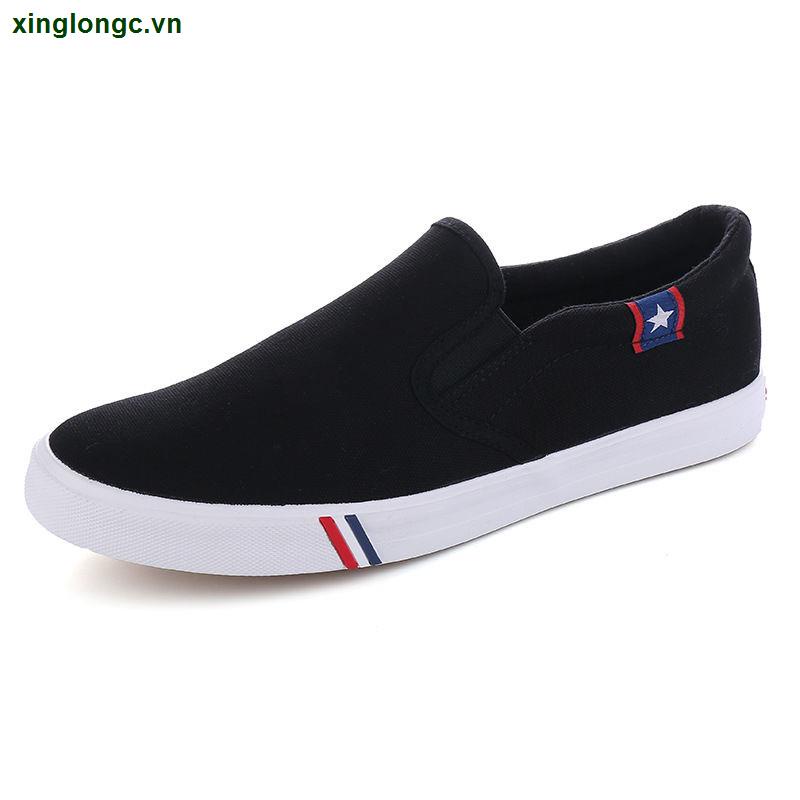 Giày Lười Vải Canvas Thoáng Khí Thời Trang Mùa Hè Dành Cho Nam Size 45-46-47