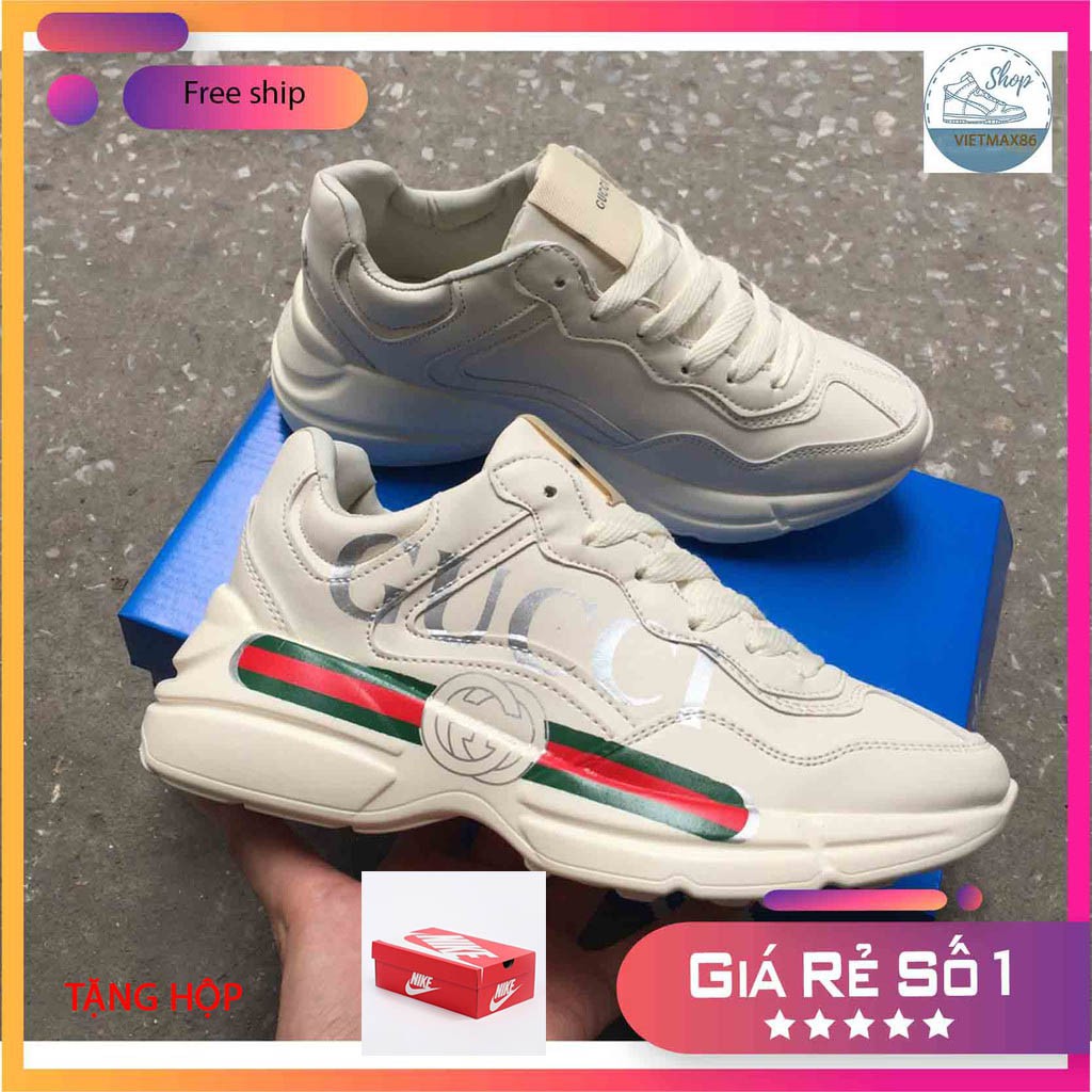 Giày thể thao sneaker gc , đế độn Tăng Chiều Cao cho nam và nữ,giày thời trang giá rẻ tặng kèm hộp / vietmax86