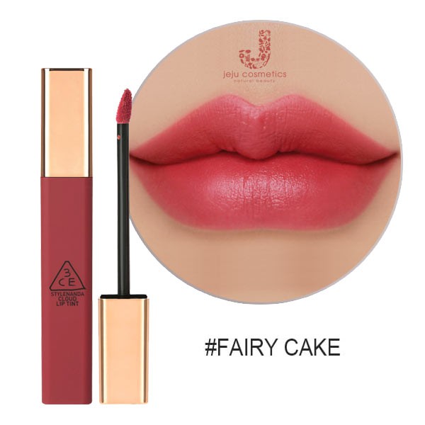 (CAM KẾT CHUẨN AUTH) Son Kem 3CE màu Fairy Cake – Cloud Lip Tint Màu Hồng đỏ Đất