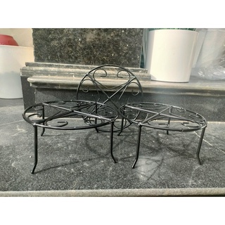 Đôn Sắt bốn chân Kê Chậu 20x10cm, Đế để chậu chậu cây cảnh