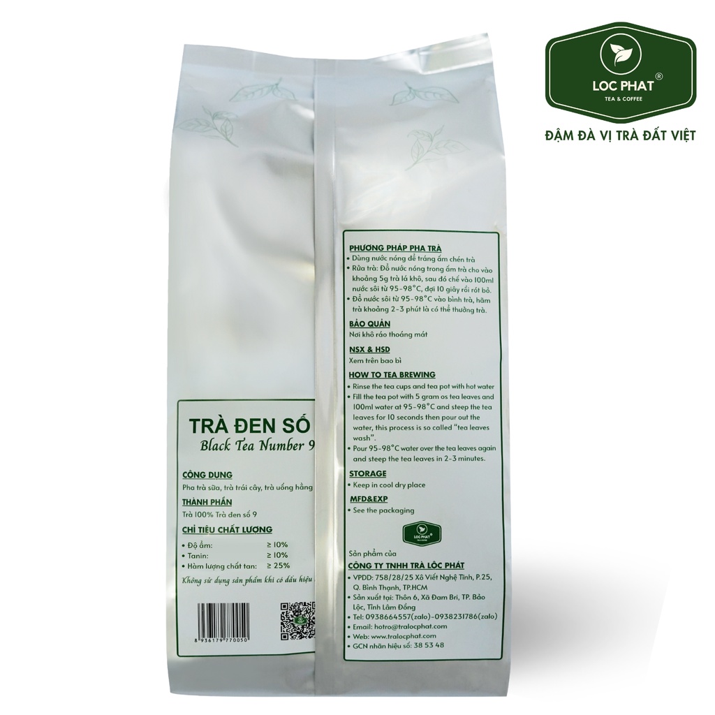 Trà Đen Số 9 Lộc Phát - 0.5Kg - Nguyên Liệu Dùng Để Pha Chế Trà Sữa