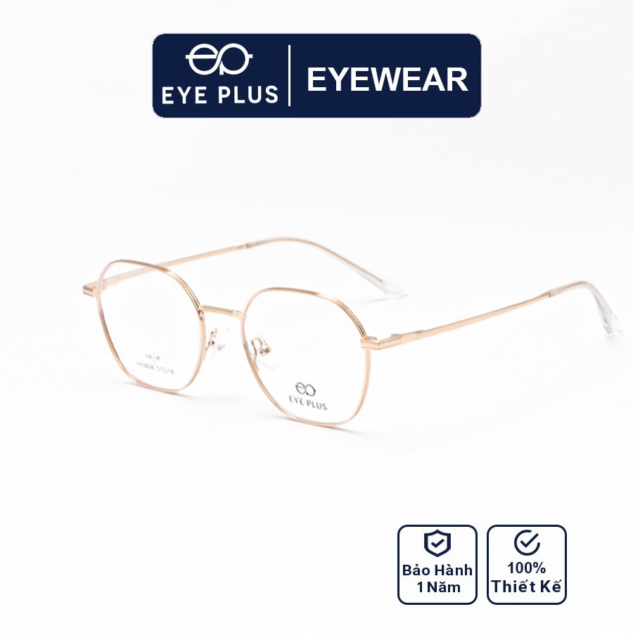 Gọng kính mắt nam nữ thời trang EYE PLUS dáng đa giác E500-70606