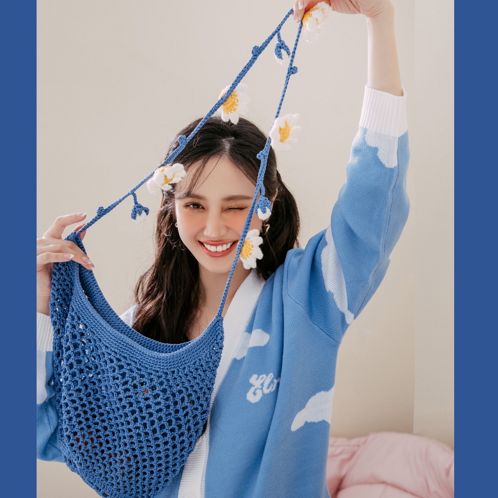 Túi đeo chéo summer hoa cúc Daisy handmade - Onism