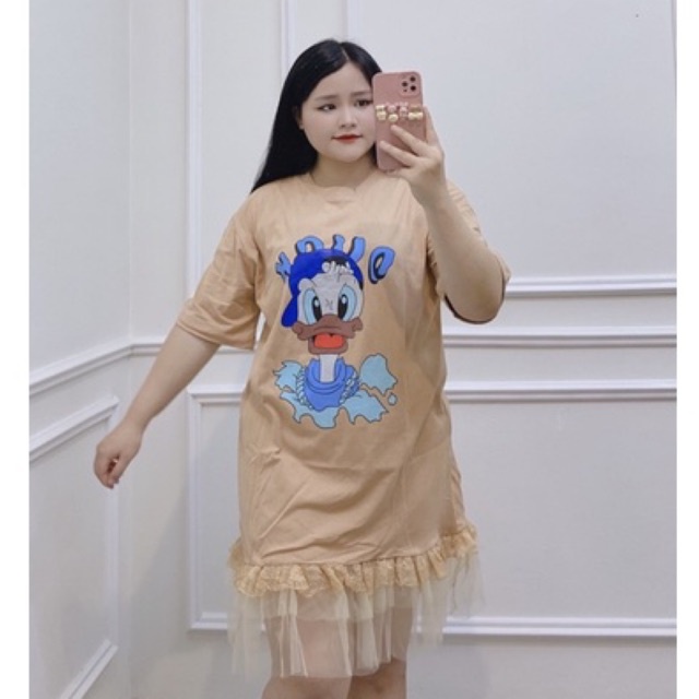 Đầm In Hình Hương Quỳnh Bigsize