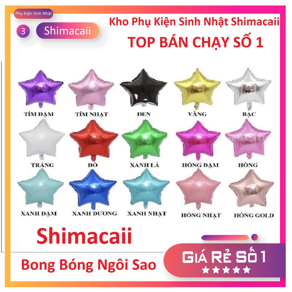 HCM - BONG BÓNG NGÔI SAO TRANG TRÍ SINH NHẬT GIÁ SỈ