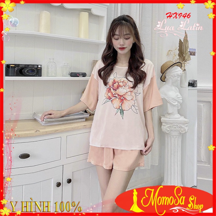 Đồ Bộ Nữ ❤️❤️ Bộ Đùi Nữ Mặc Nhà Lụa Latin Mềm Mịn - MOMOSA Shop