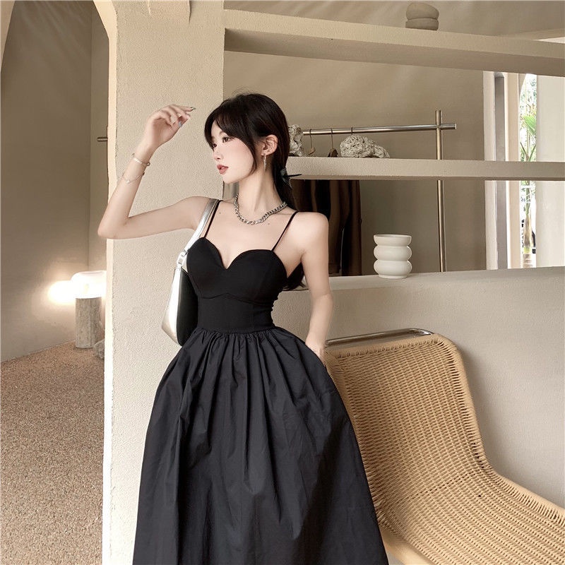 COZOK Đầm Không Tay Thiết Kế Mỏng Quyến Rũ Thời Trang