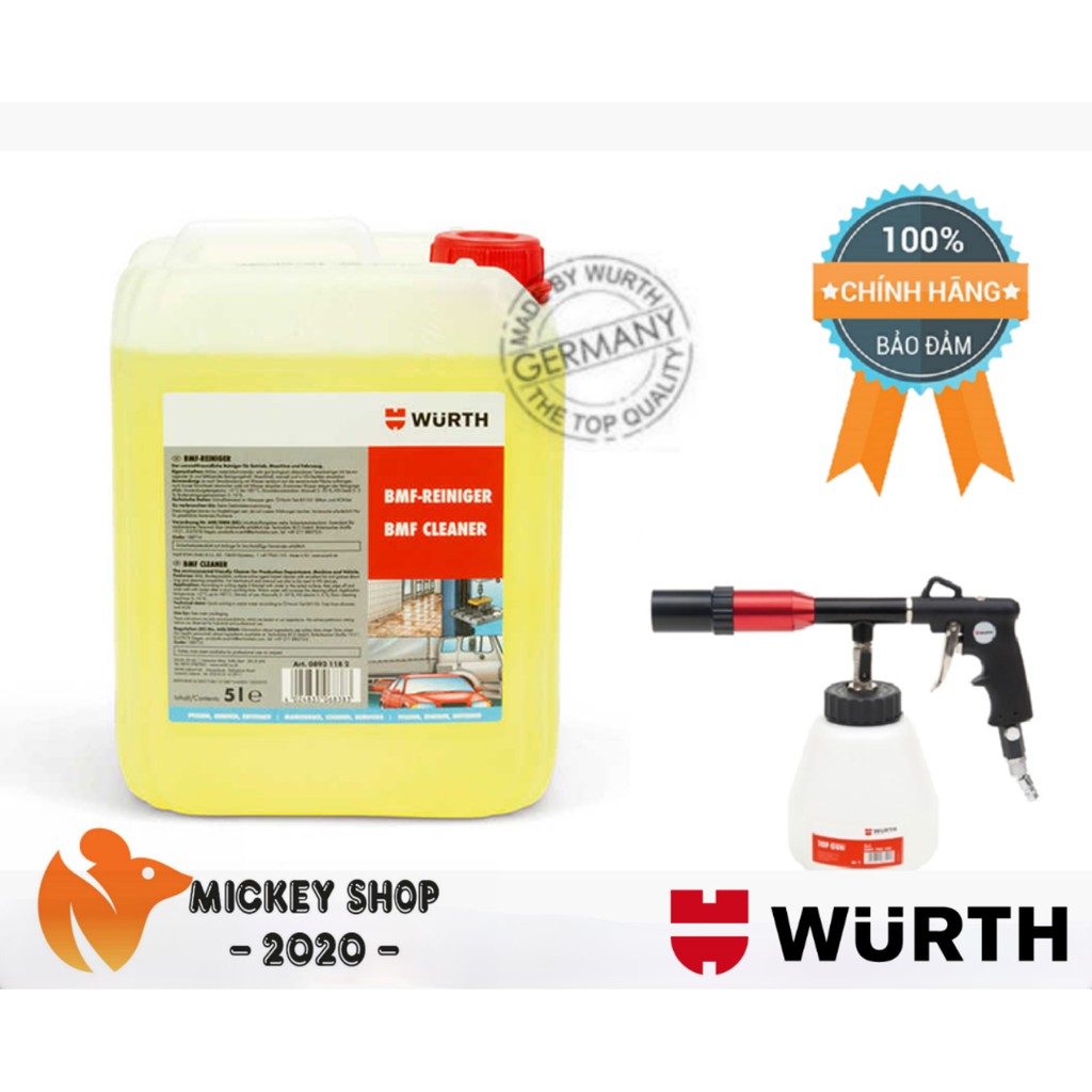 [ GERMANY] Nước Tẩy Rửa Đa Năng Wurth Bmf Workshop Cleaner (5L) 08931182