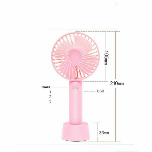 Quạt cầm tay mini tích điện | BigBuy360 - bigbuy360.vn