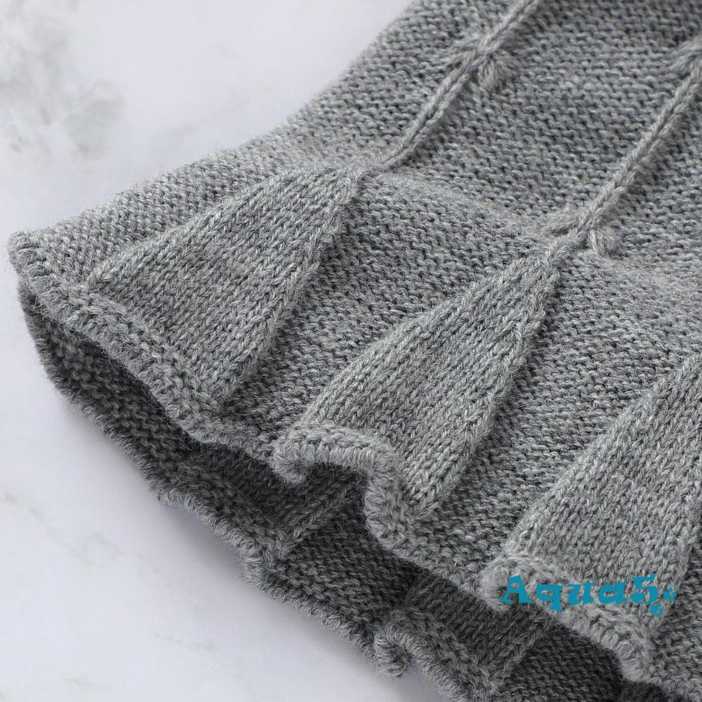 Áo Cardigan Dệt Kim Màu Trơn Dành Cho Bé Gái