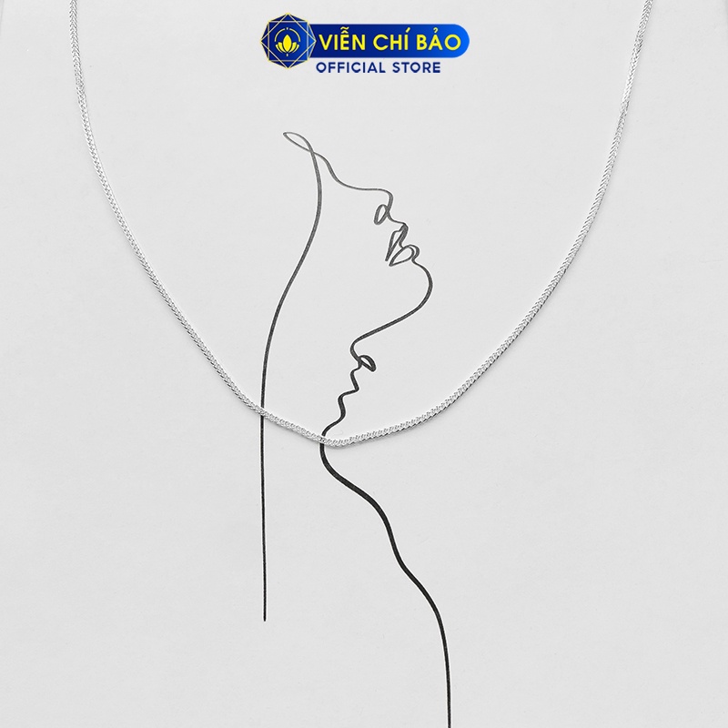 Dây chuyền bạc nữ chất liệu bạc 925 thời trang phụ kiện trang sức nữ thương hiệu Viễn Chí Bảo D400331