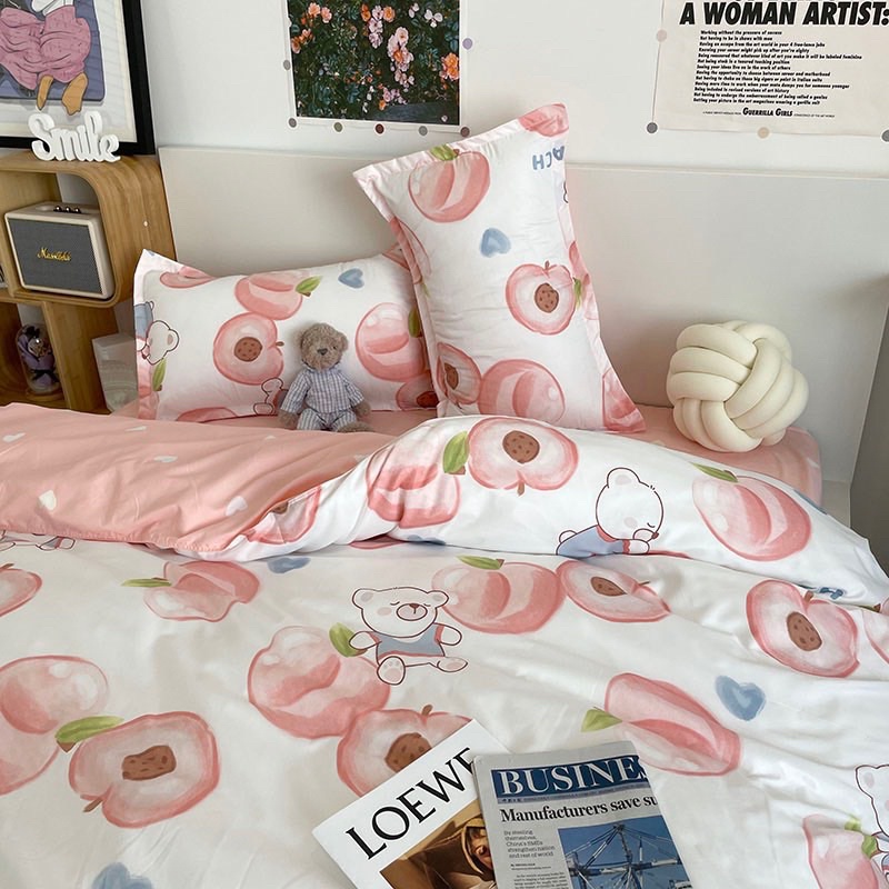 Chăn Ga Gối Đệm ❤️ cotton poly họa tiết kẻ đủ size đệm màu đen xám chăn ga gối hàn quốc nhập khẩu Mượt Decor