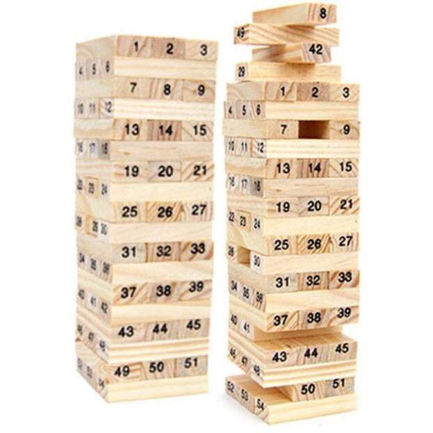 Đồ chơi rút gỗ Domino cho bé