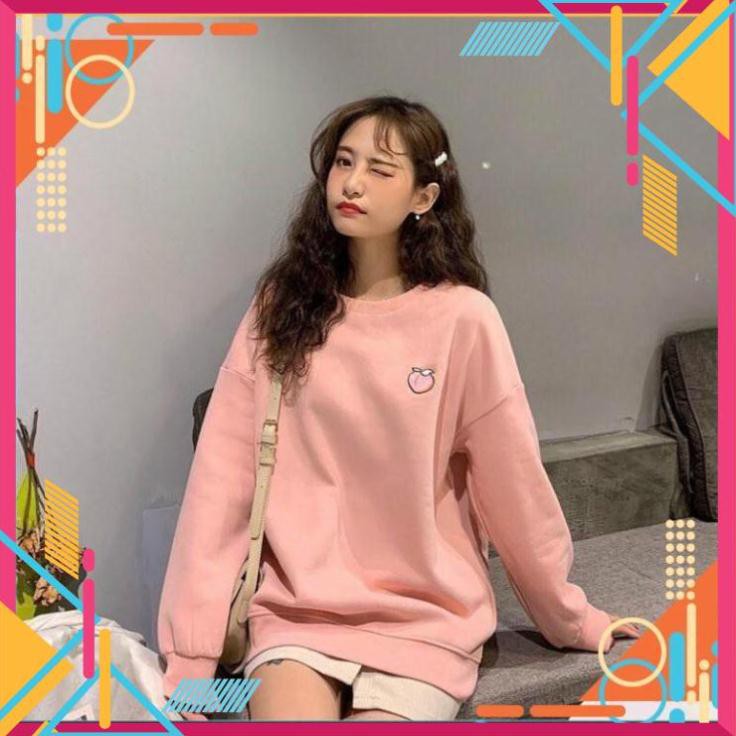 [Mặc là Auto Sang] Áo Sweater Thêu Trái Cây Hàn quốc form 60kg xì teen AD | BigBuy360 - bigbuy360.vn