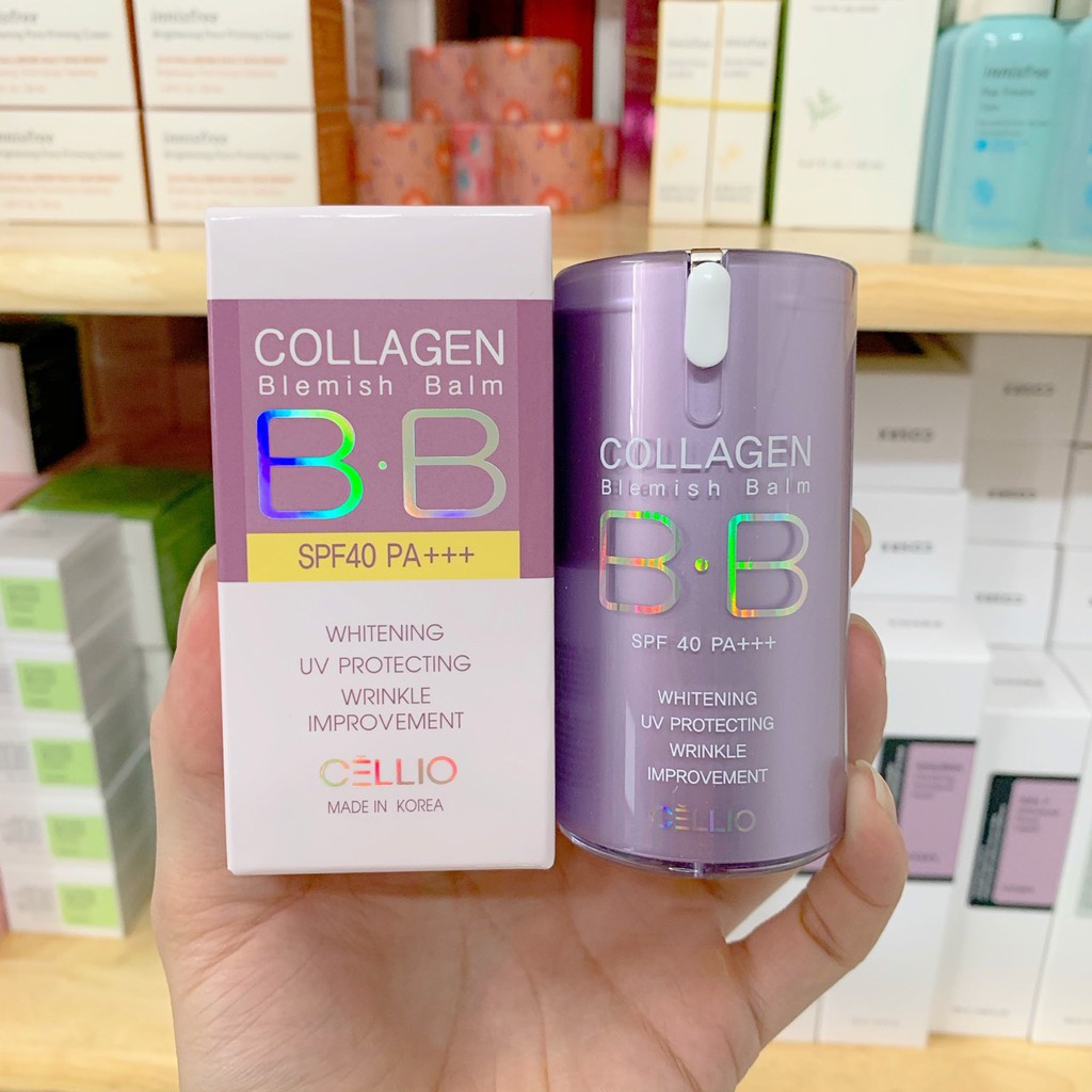 Kem Nền Cellio Collagen Blemish Balm BB  SPF40 PA+++