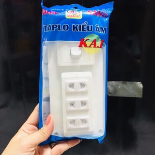 Bộ Taplo 1 Công Tắc, 3 Ổ Cắm KA.1