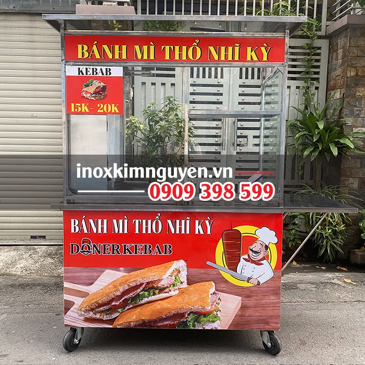 Xe bánh mì Thổ Nhĩ Kỳ đẹp 1M2