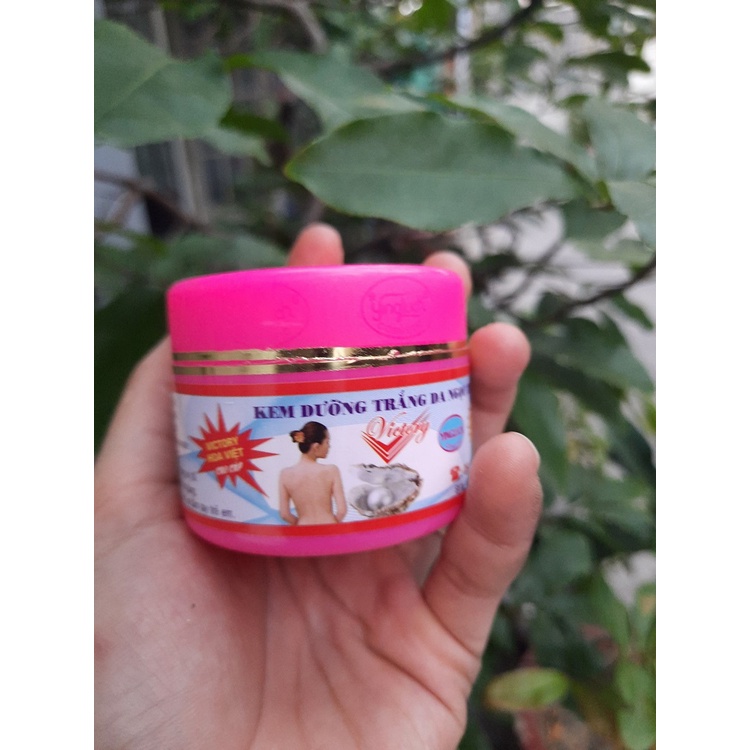 Kem Dưỡng Trắng Hồng Da Ngọc Trai Victory 15g Loại Kem Sệt màu hồng