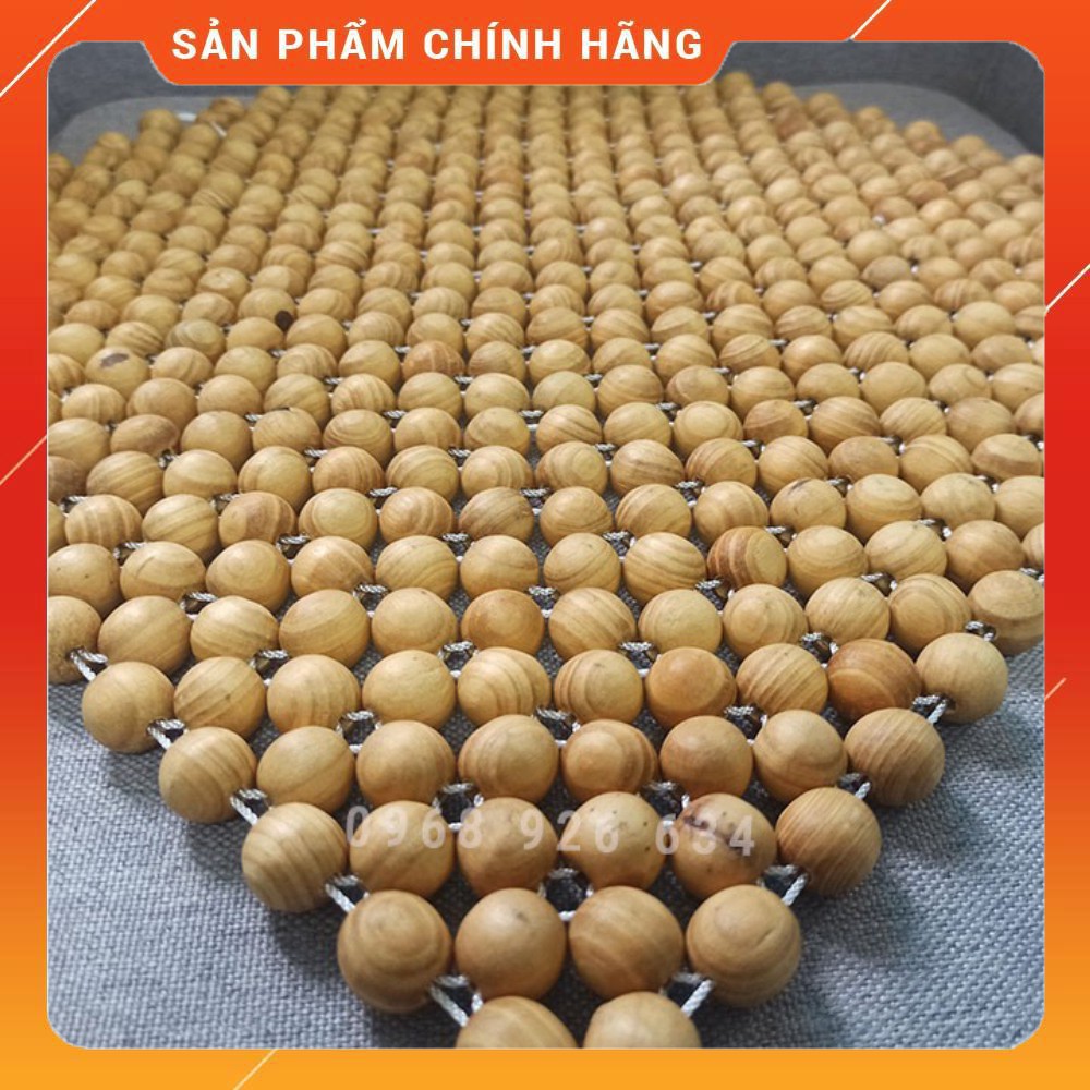 Combo lót ghế hạt gỗFREESHIPLót ghế ô tô trùm mũ thông + lót thông vuông loại tốt