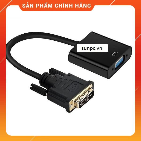 (Freeship) Cáp chuyển đổi DVI-D 24+1 sang màn hình LCD, máy chiếu có VGA,DVI TO VGA 24+1 dài 0,2m