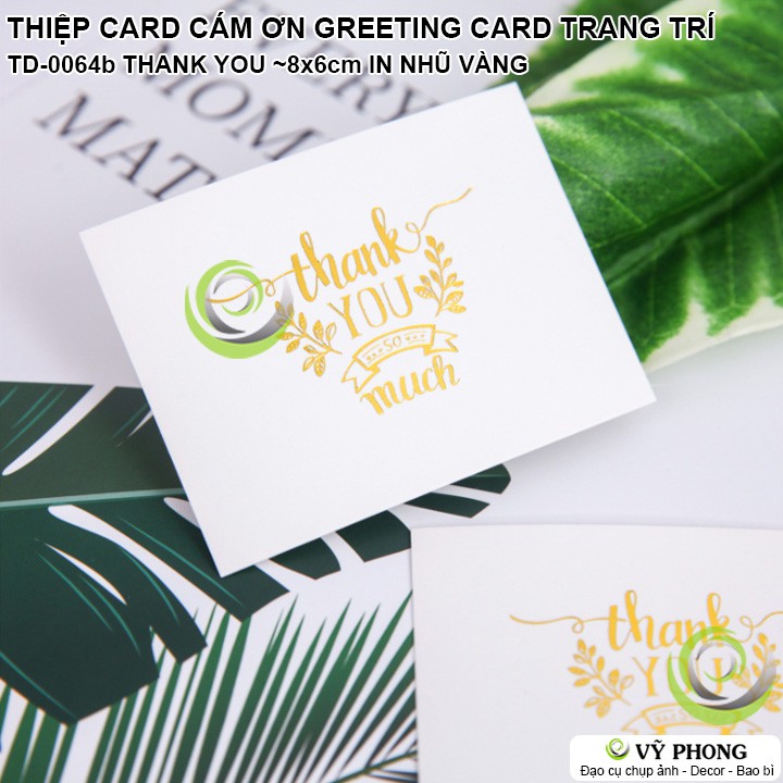 TAG GIẤY CÁM ƠN GREETING (SET 10 CÁI) CARD THANK YOU LOVE TRANG TRÍ ĐÓNG GÓI BAO BÌ HỘP QUÀ TẶNG TD-0064