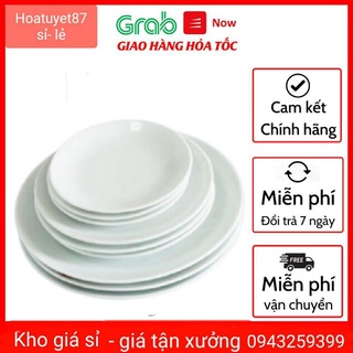 Đĩa sứ trắng sâu lòng hàng dày