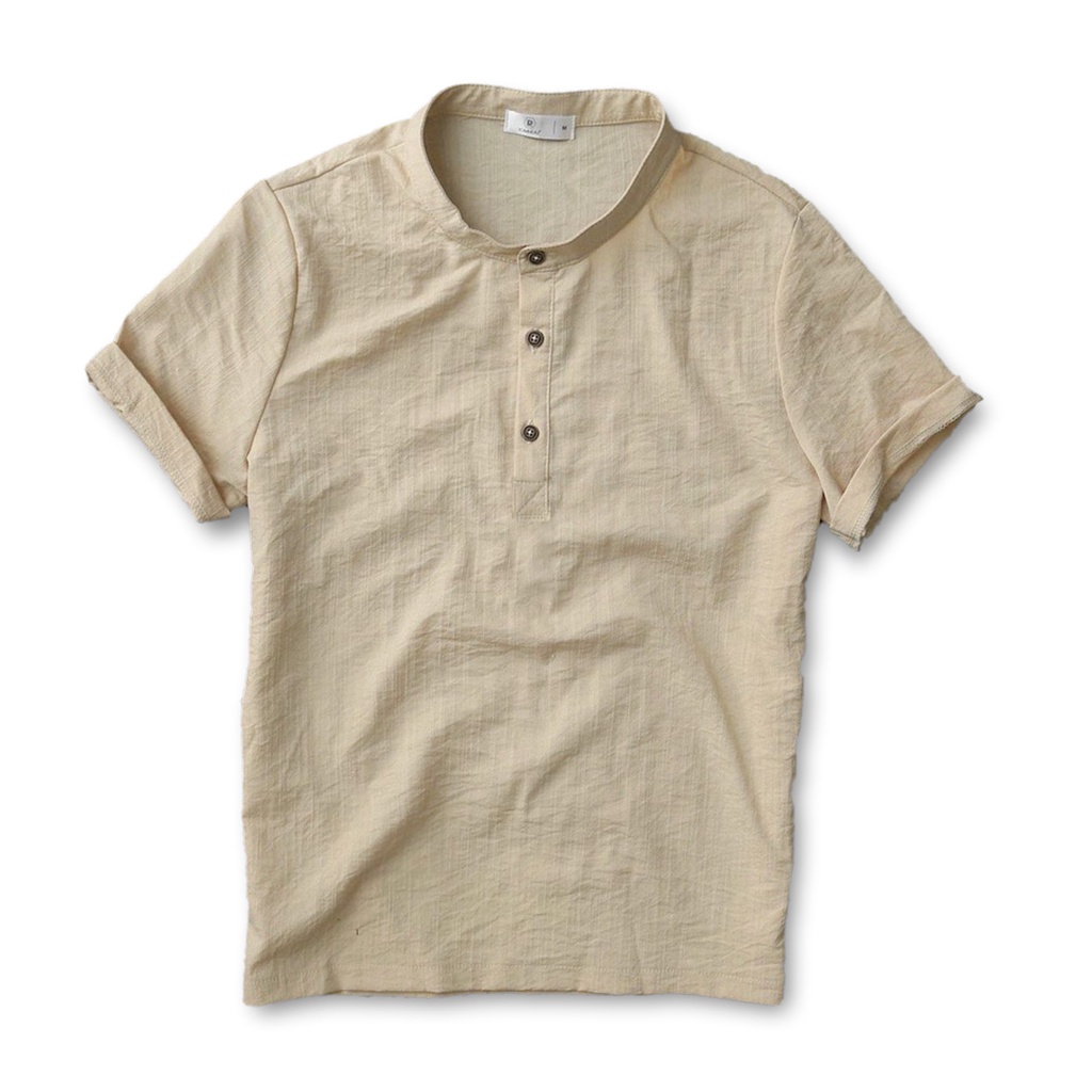 Áo đũi nam ngắn tay cổ tàu,áo sơ mi nam cao cấp Y | BigBuy360 - bigbuy360.vn