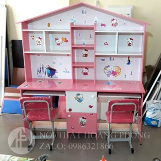 Bàn học đôi vân gỗ Bảo hành 2 năm tận nơi
