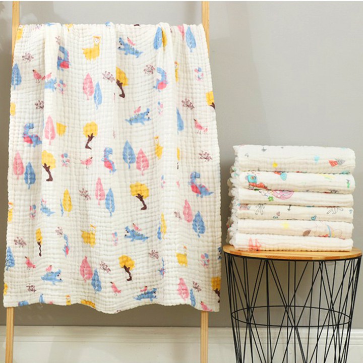 Khăn tắm xô cho bé, Khăn tắm xô 6 lớp hàng xuất Nhật loại đẹp đa năng cho bé siêu mềm mịn siêu thấm hút Baby-S – SKH004