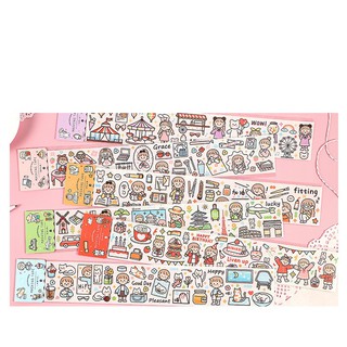 Sticker Dán Hoạt Hình Dễ Thương