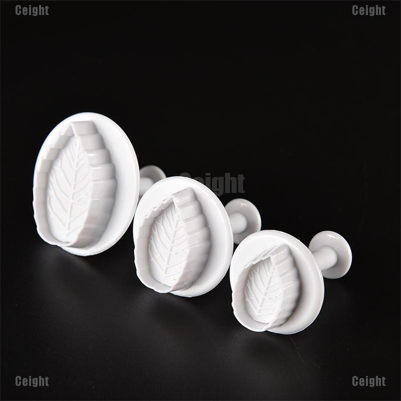 Set 3 Khuôn Cắt Bánh Tạo Hình Chiếc Lá Độc Đáo Tiện Dụng
