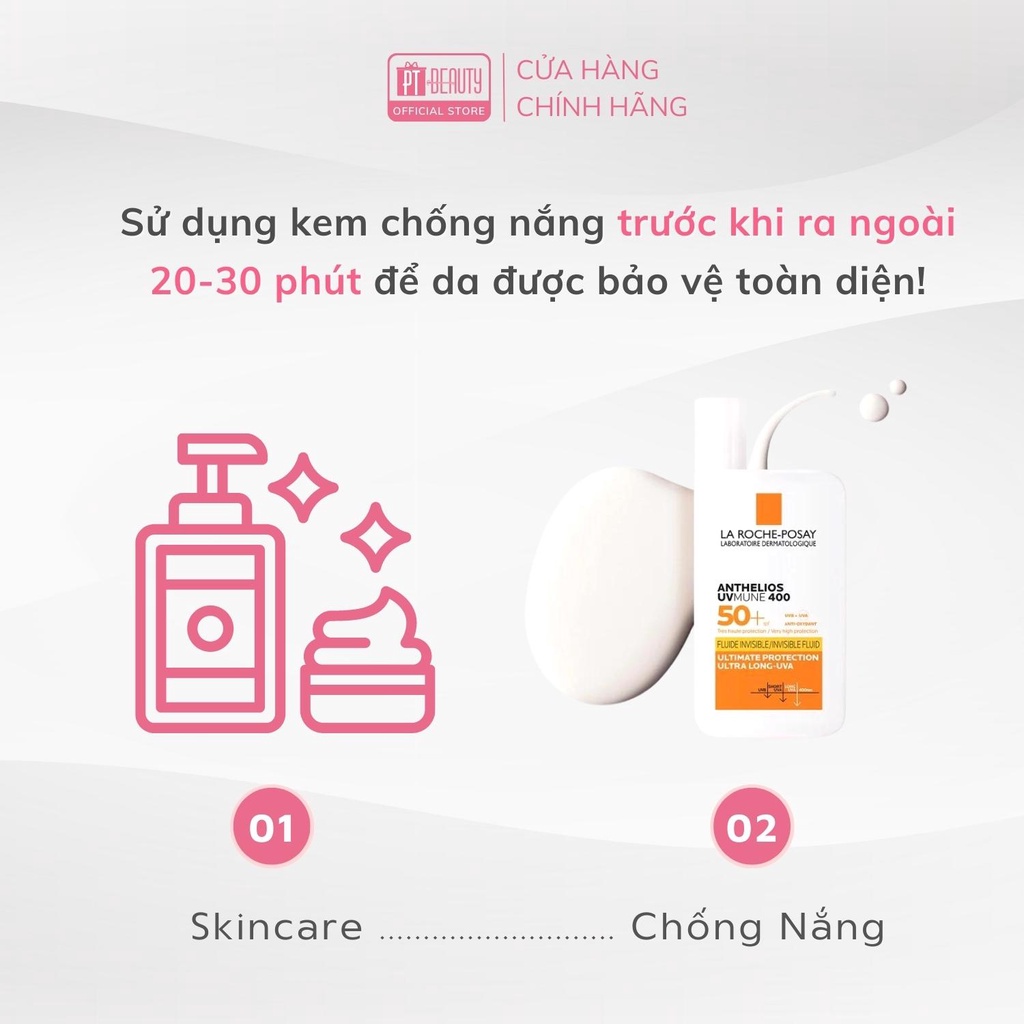 Kem Chống Nắng Dạng Sữa La Roche-Posay Anthelios UVMune 400 Invisible Fluid SPF50+ 50ml