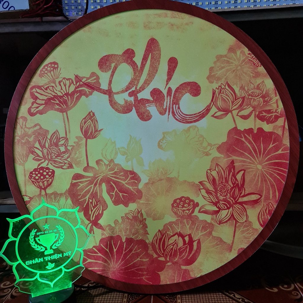 Đèn hào quang trúc chỉ in_HQTC72