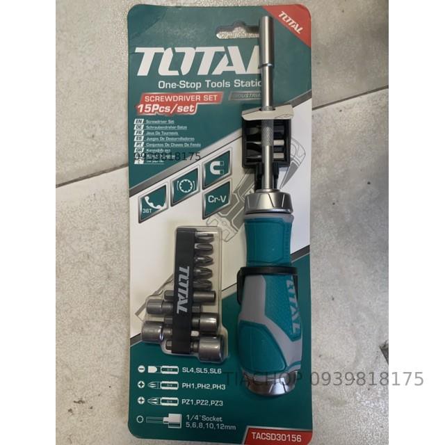 Bộ tua vít 15 đầu TACSD30156 TOTAL