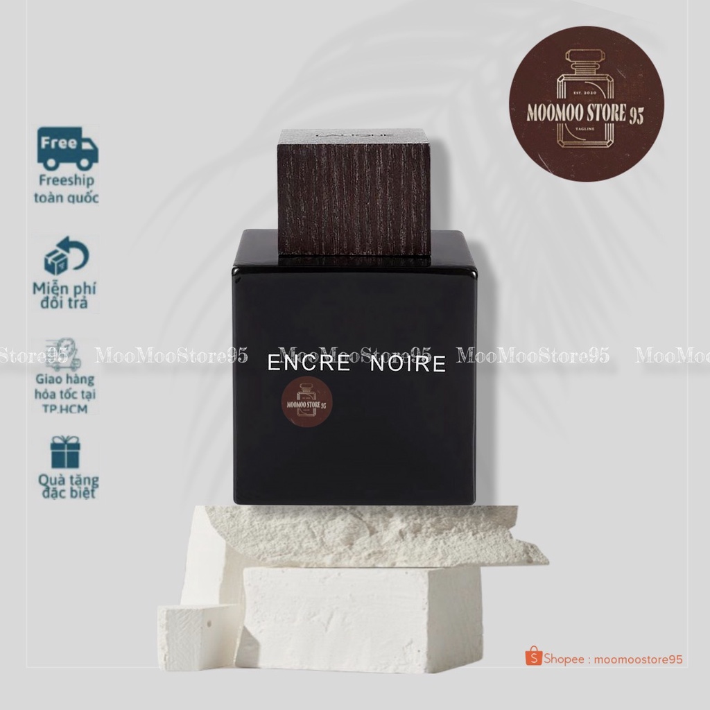 -𝐌𝐨𝐨𝐌𝐨𝐨- Lalique Encre Noire EDT | Nước hoa Nam | Lịch lãm và Bí ẩn