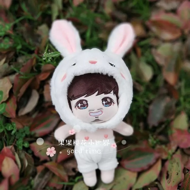 Mũ thỏ cho doll 15cm và 20cm