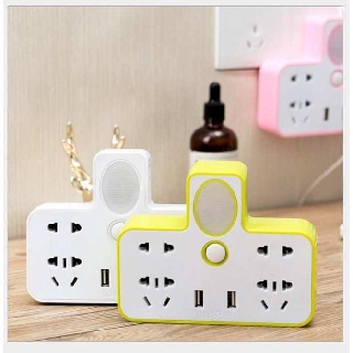 Ổ cắm điện đa năng tích hợp cổng cắm usb và đèn ngủ MÀU NGẪU NHIÊN