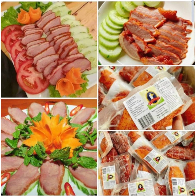 Lườn ngỗng hun khói. 1 miếng