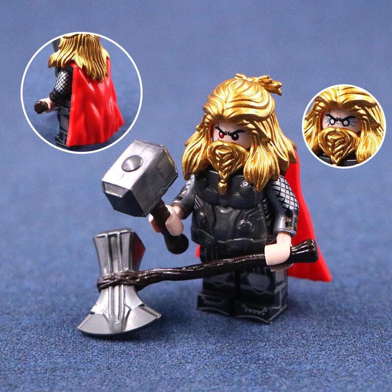 Lego Thor Endgame có kèm phụ kiện cầm tay mini figure endgame