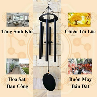 Chuông gió phong thủy cao cấp nhạc thiền tâm ý 70cm