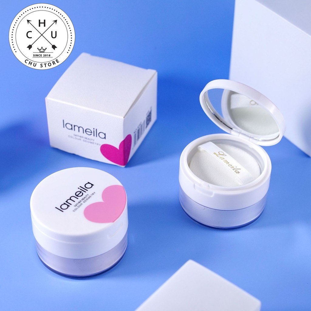 (Bán Buôn) (HOT) Phấn Phủ Dạng Bột Kiềm Dầu Lameila Trái Tim - Che Khuyết Điểm Cực Tốt, Không Thấm Nước KABA