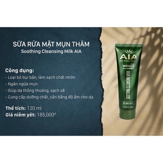 SỮA RỬA MẶT SẠCH MỤN AIA 120ML